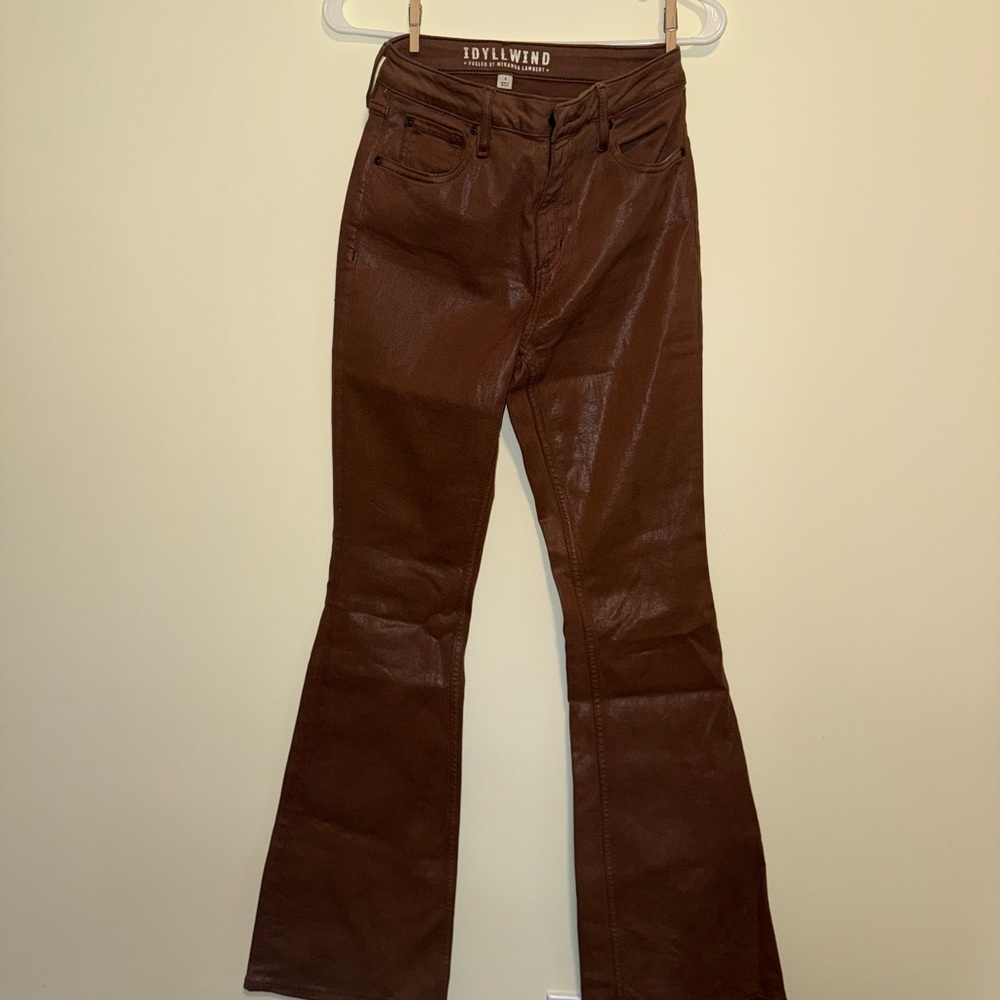 COWAN GYPSY HIGH RISE COATED BOOTCUT JEANS